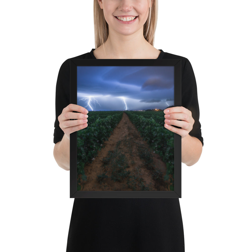 Cottonfield Lighting Storm Framed Matte
