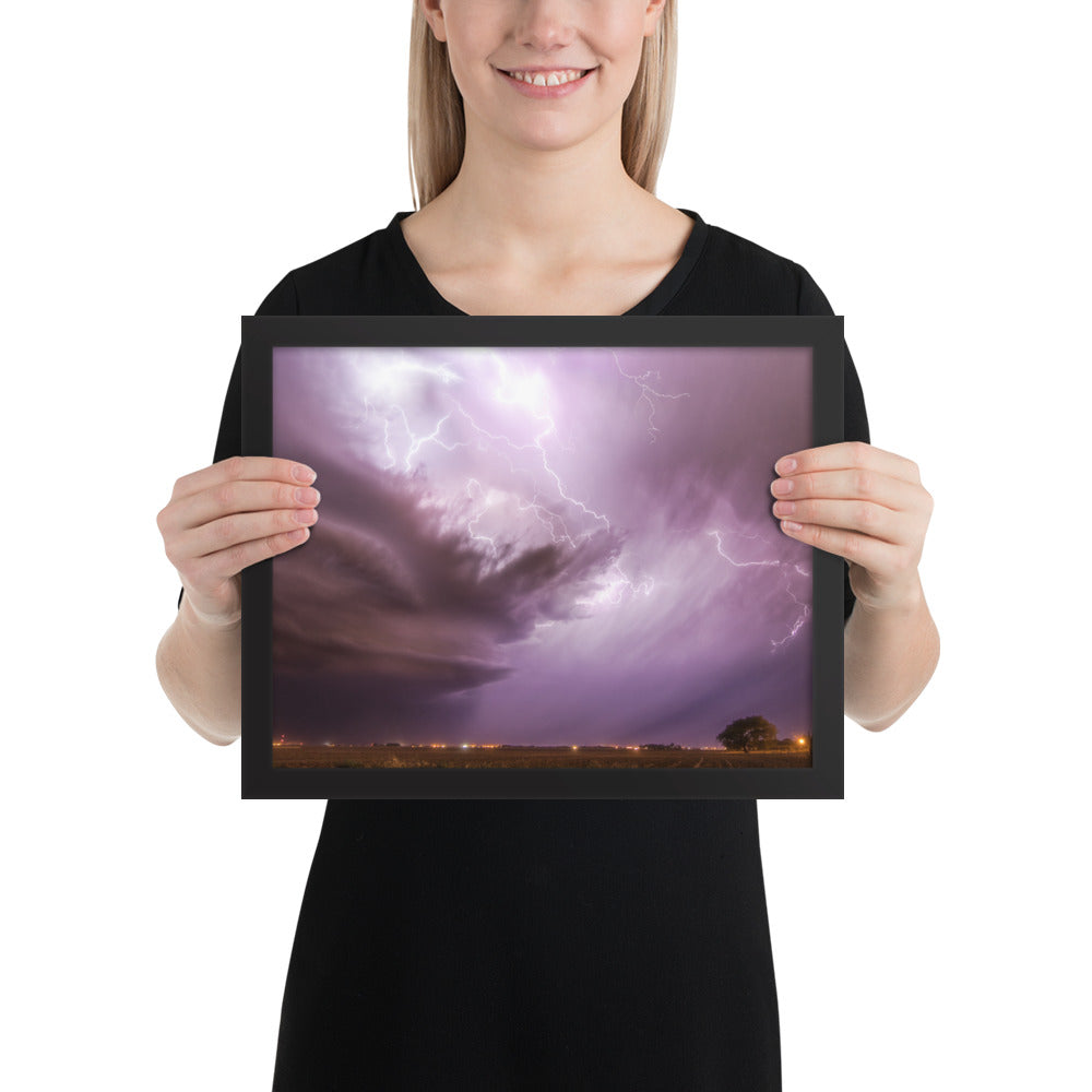 West Texas Lightning Framed Matte