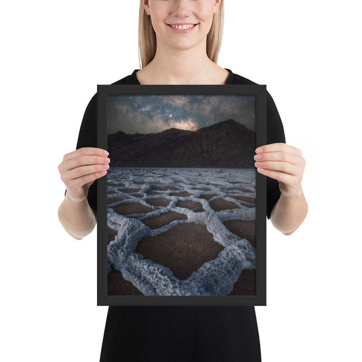 Badwater Basin Nightscape Framed Matte