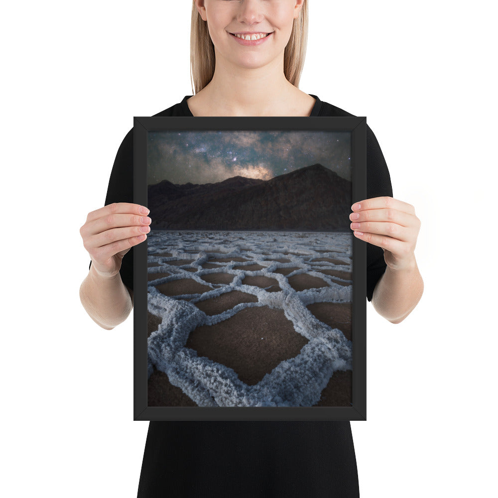 Badwater Basin Nightscape Framed Matte