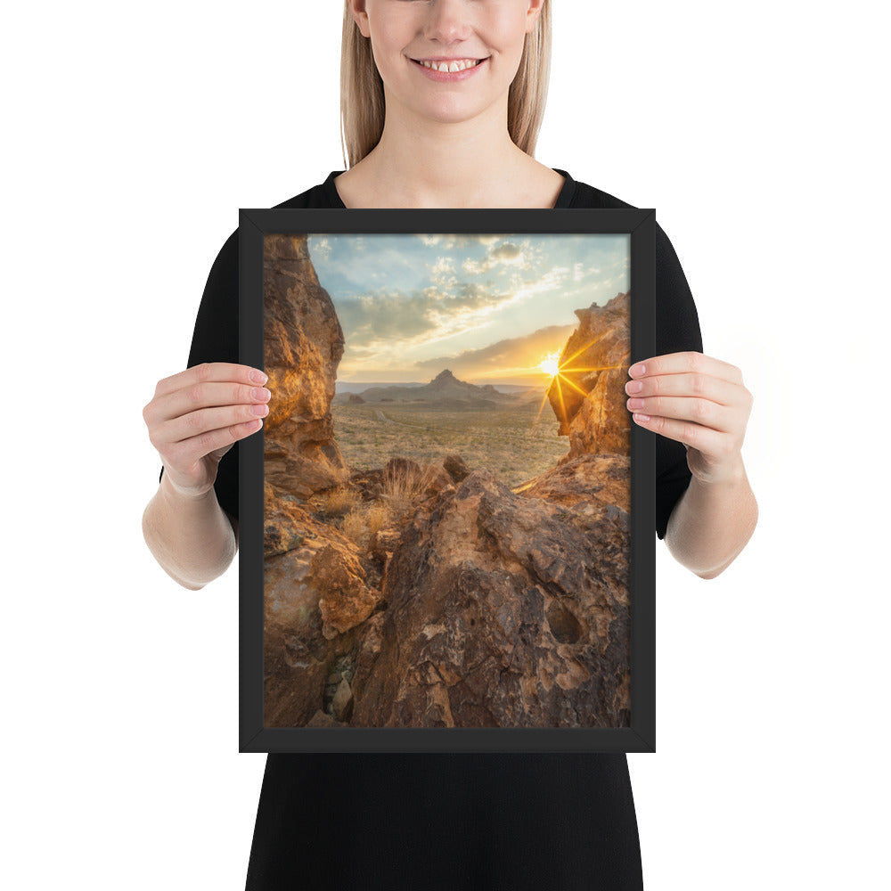 Big Bend Sunset Framed Matte