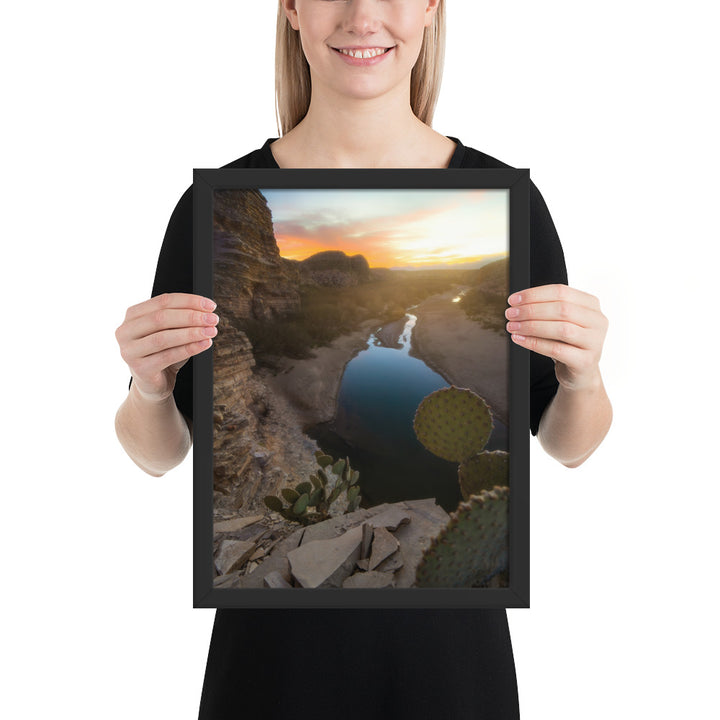 Big Bend Creek Sunset Framed Matte