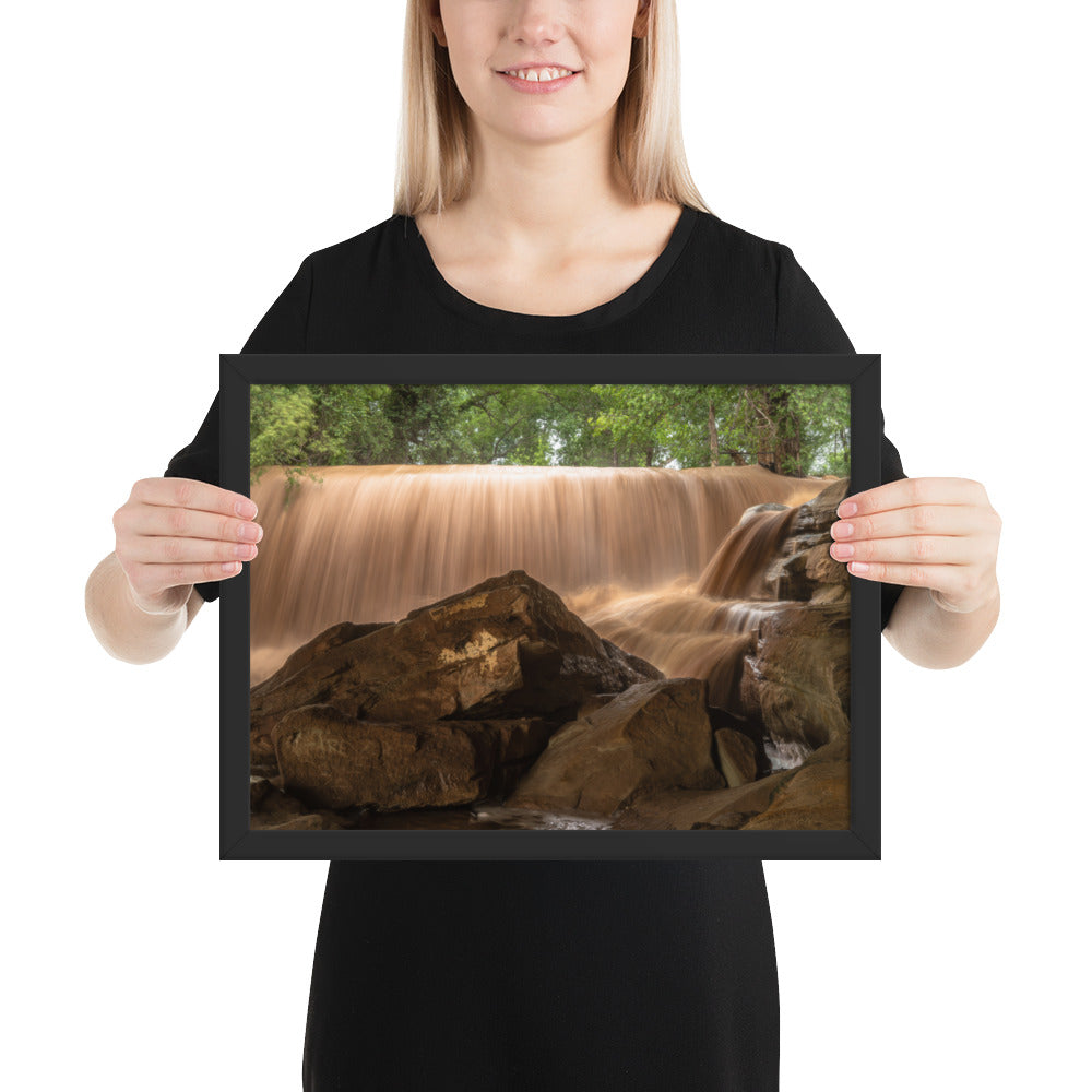 Silver Falls Overflowing Framed Matte