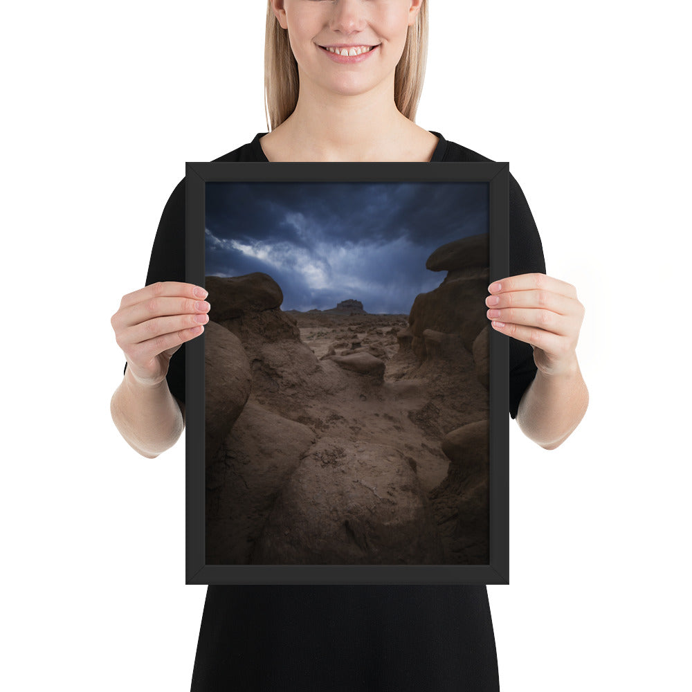 Goblin Valley Storm Framed Matte
