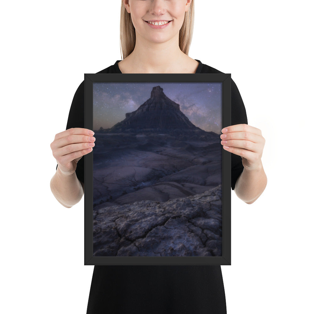 Factory Butte Night Framed Matte