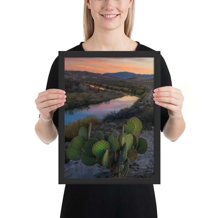 Rio Grande Sunset Framed Matte