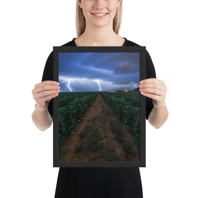 Cottonfield Lighting Storm Framed Matte