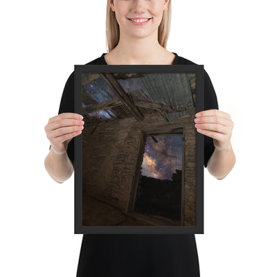 Terlingua Ruins Night Framed Matte