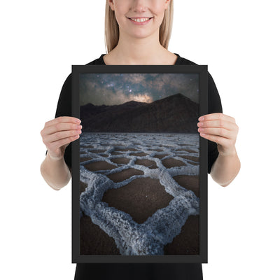 Badwater Basin Nightscape Framed Matte