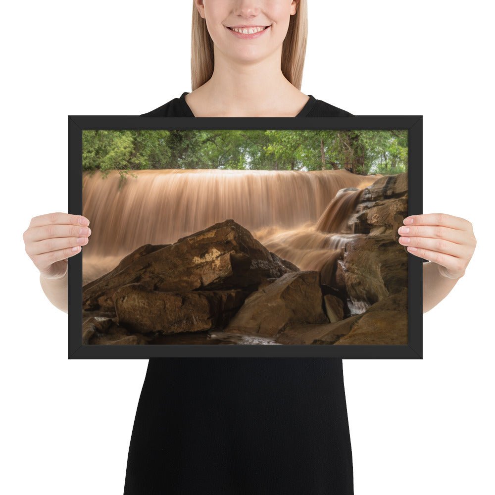 Silver Falls Overflowing Framed Matte