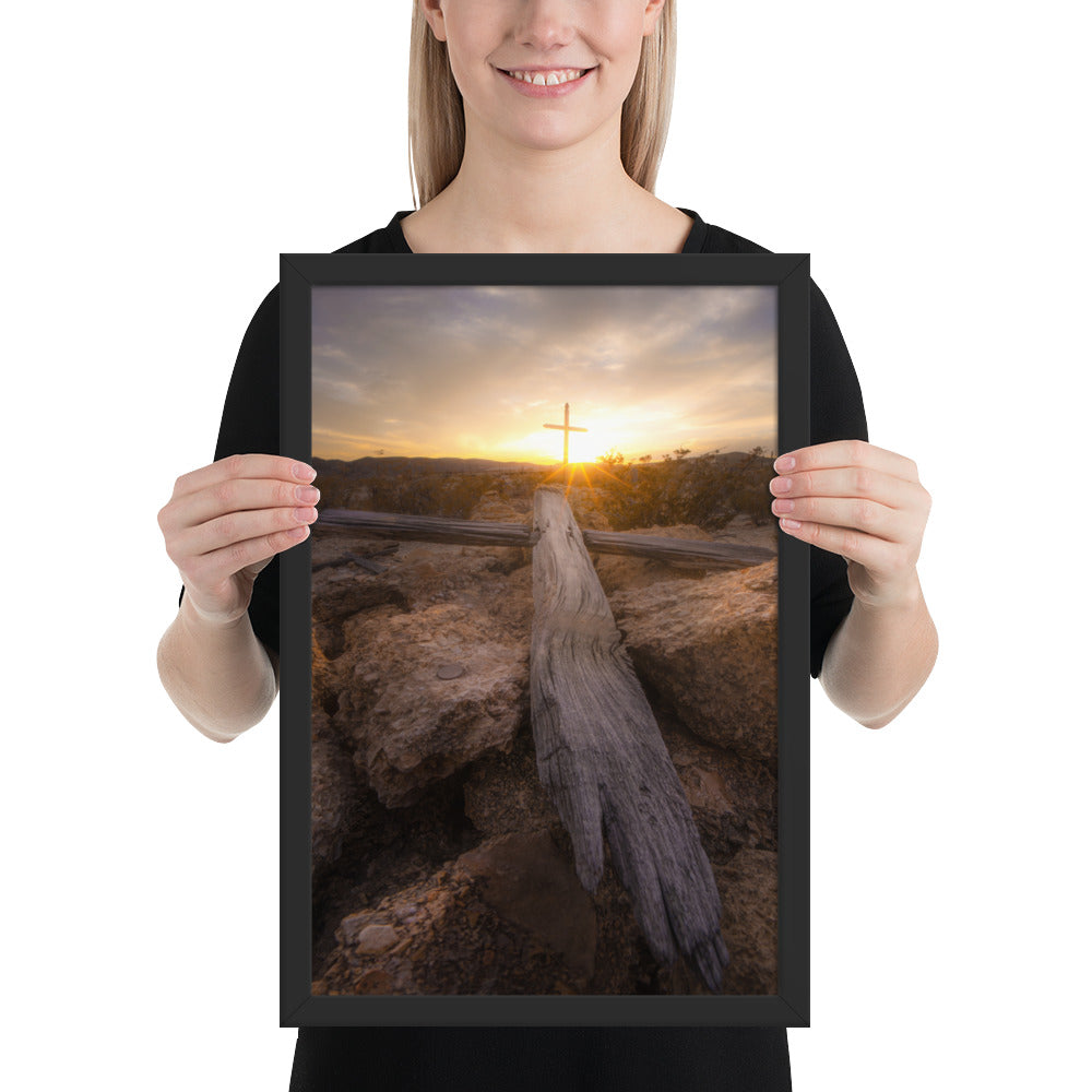 Terlingua Cemetery Sunset Framed Matte