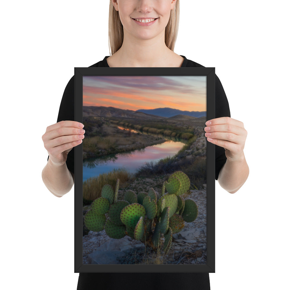 Rio Grande Sunset Framed Matte