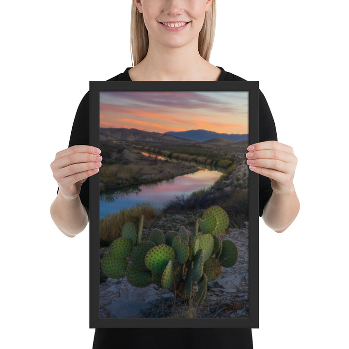 Rio Grande Sunset Framed Matte