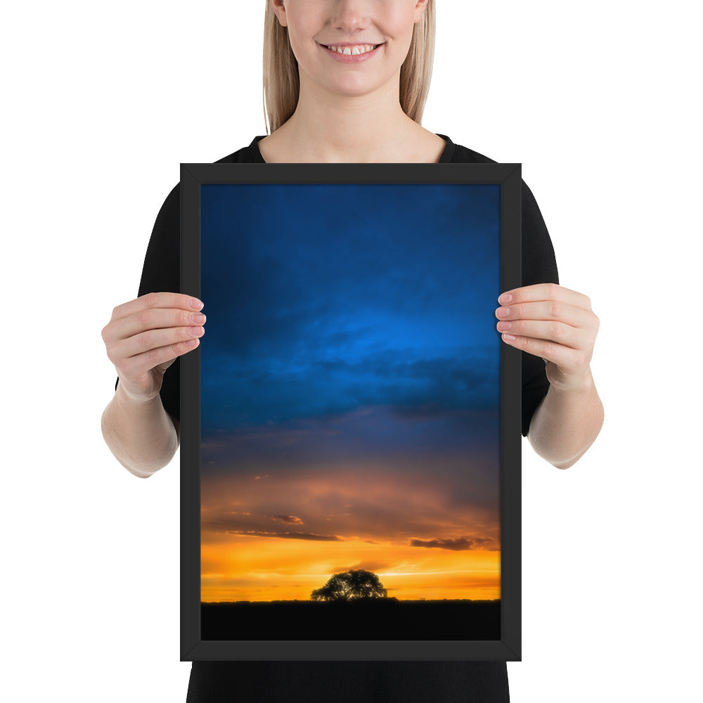 Texas Panhandle Sunset Framed Matte