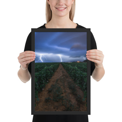 Cottonfield Lighting Storm Framed Matte