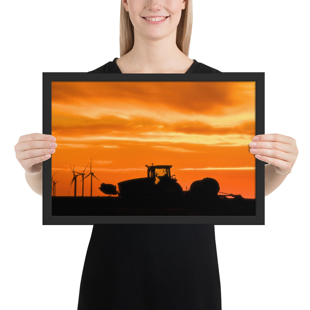 West Texas Tractor Framed Matte