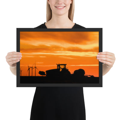 West Texas Tractor Framed Matte