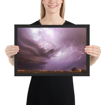 West Texas Lightning Framed Matte