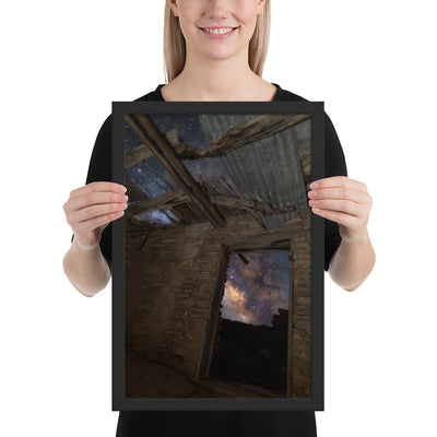 Terlingua Ruins Night Framed Matte