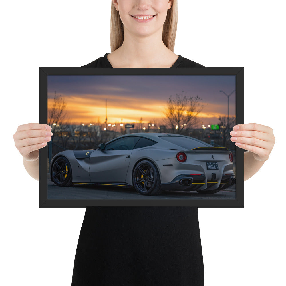Ferrari F12 Framed Matte