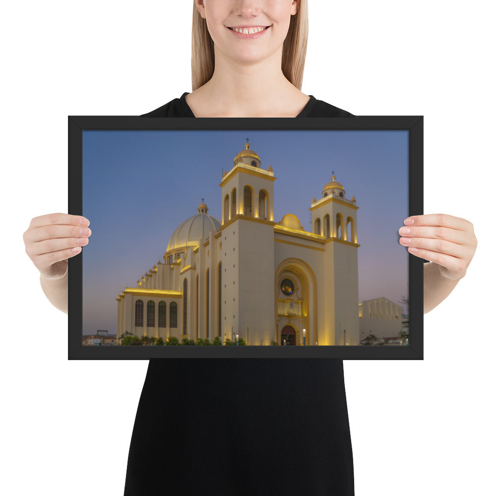 San Salvador Cathedral Framed Matte