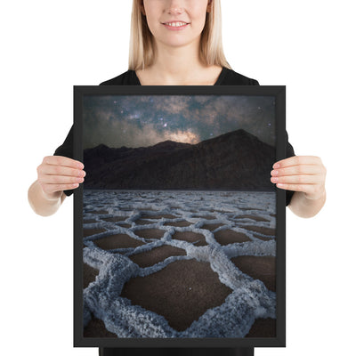 Badwater Basin Nightscape Framed Matte