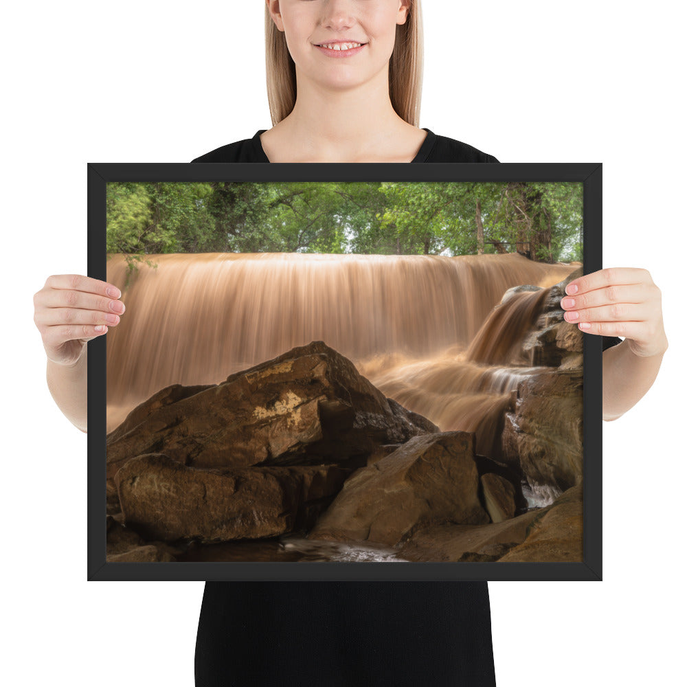 Silver Falls Overflowing Framed Matte