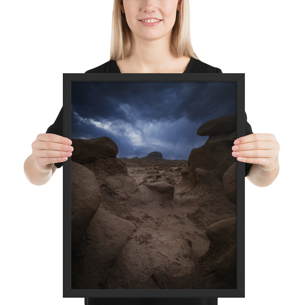 Goblin Valley Storm Framed Matte