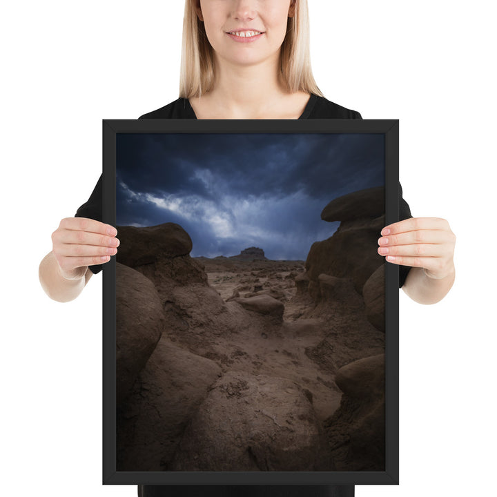 Goblin Valley Storm Framed Matte