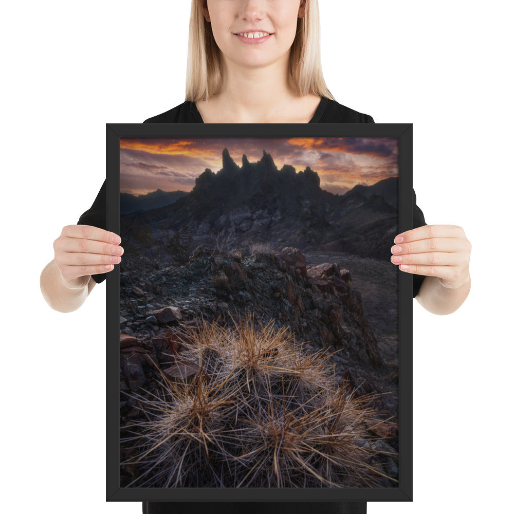Mule Ears Sunrise Framed Matte
