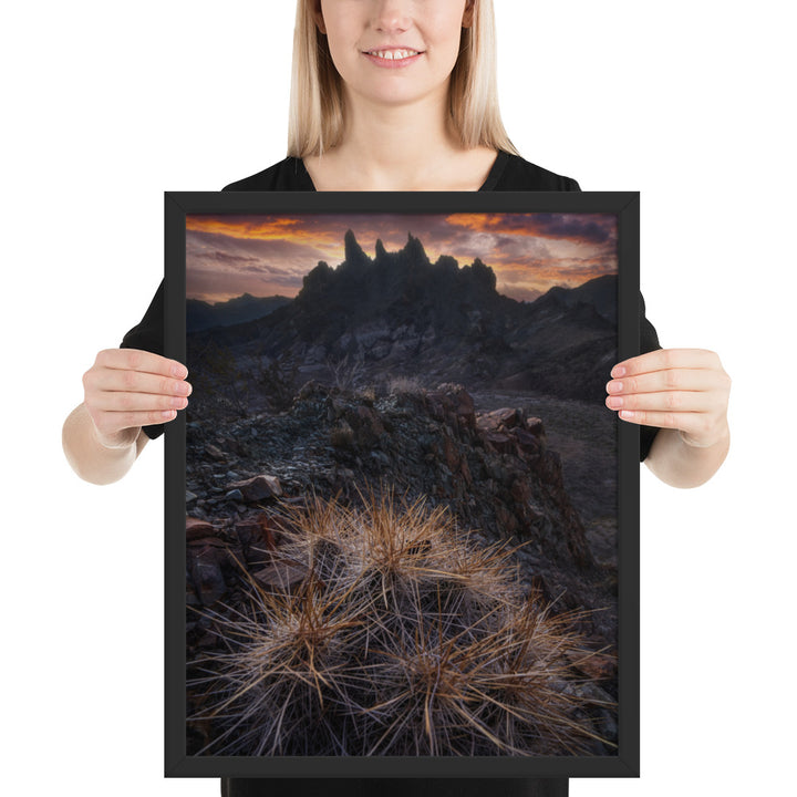 Mule Ears Sunrise Framed Matte