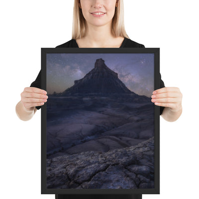 Factory Butte Night Framed Matte