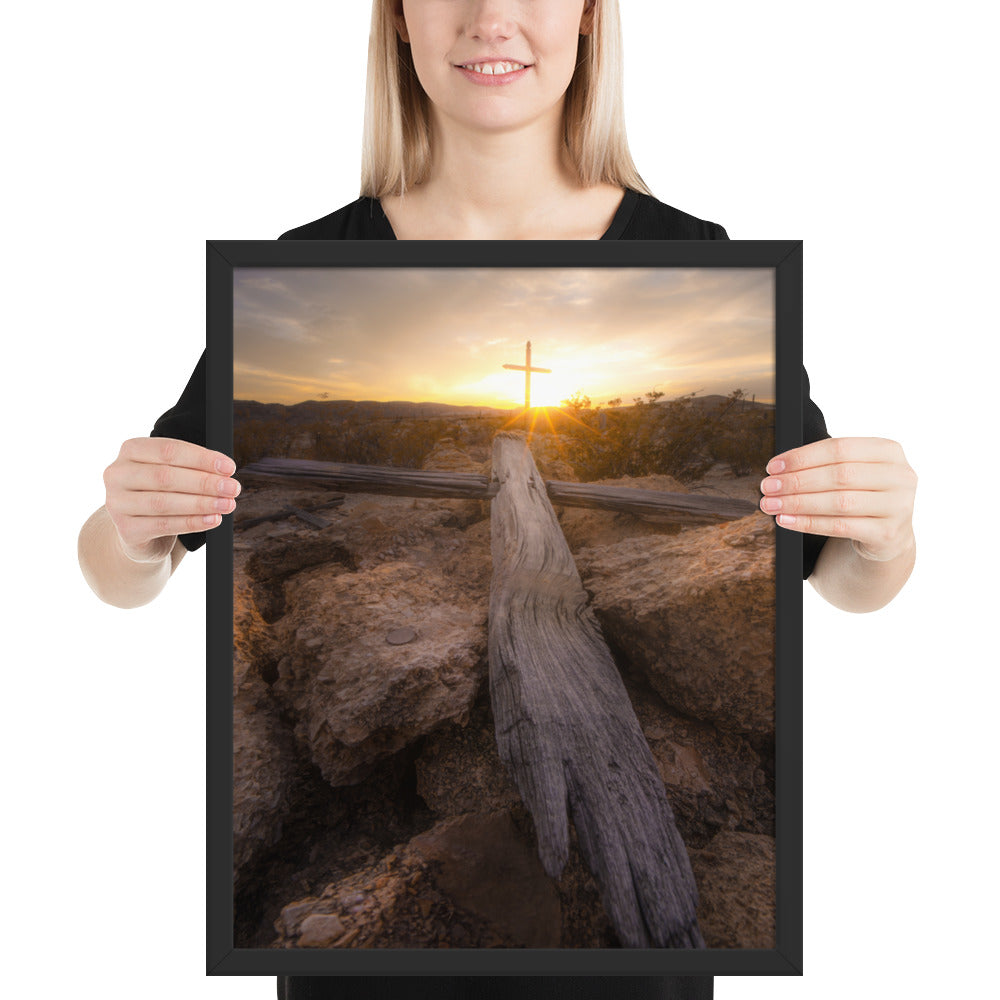 Terlingua Cemetery Sunset Framed Matte