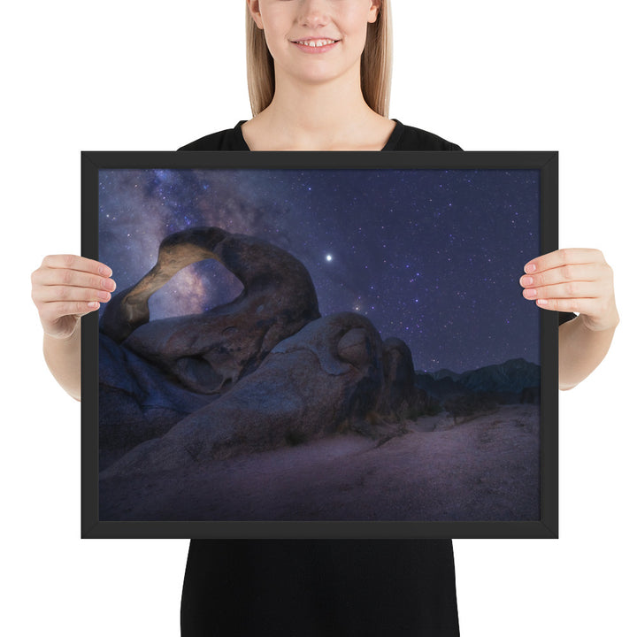 Mobius Arch Night Framed Matte