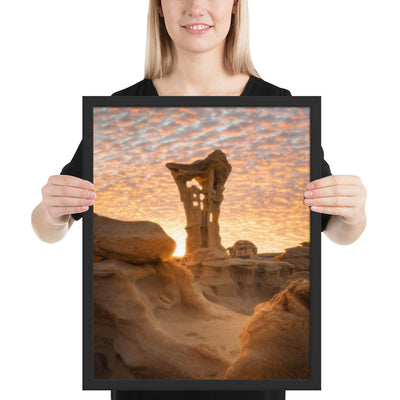 Alien Throne Sunset Framed Matte