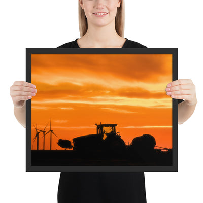 West Texas Tractor Framed Matte