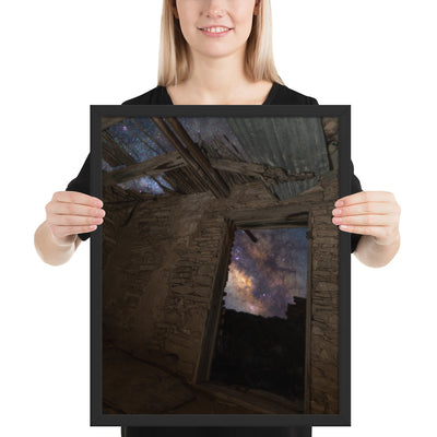 Terlingua Ruins Night Framed Matte
