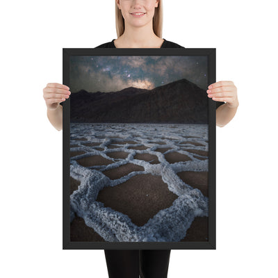 Badwater Basin Nightscape Framed Matte