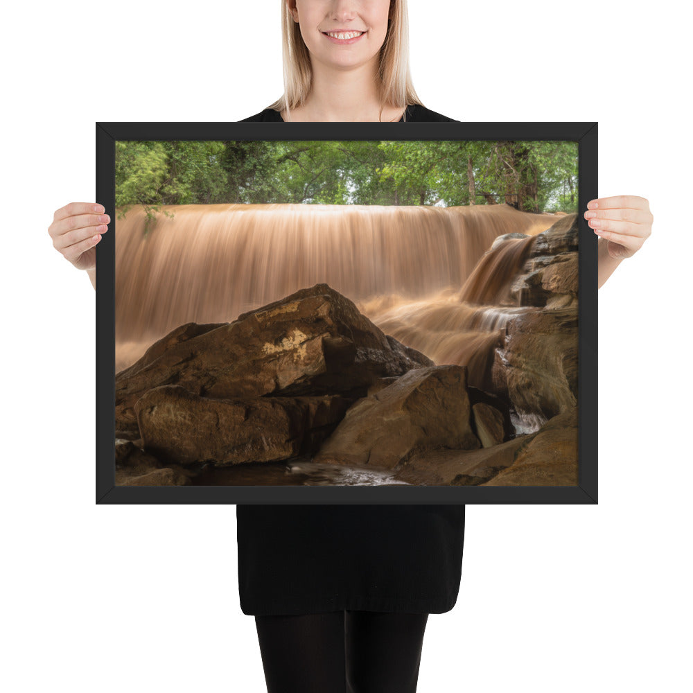 Silver Falls Overflowing Framed Matte
