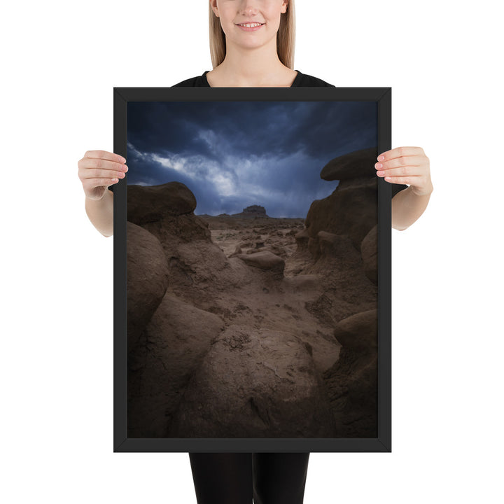 Goblin Valley Storm Framed Matte
