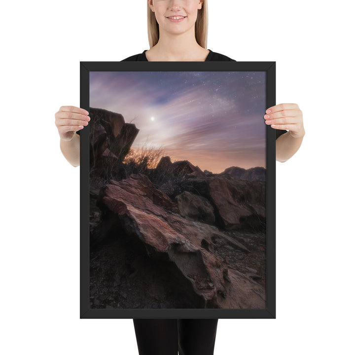 Big Bend Cloudy Twilight Framed Matte