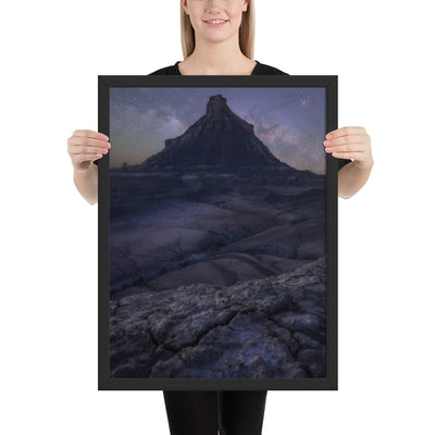 Factory Butte Night Framed Matte