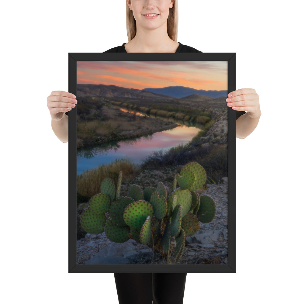 Rio Grande Sunset Framed Matte