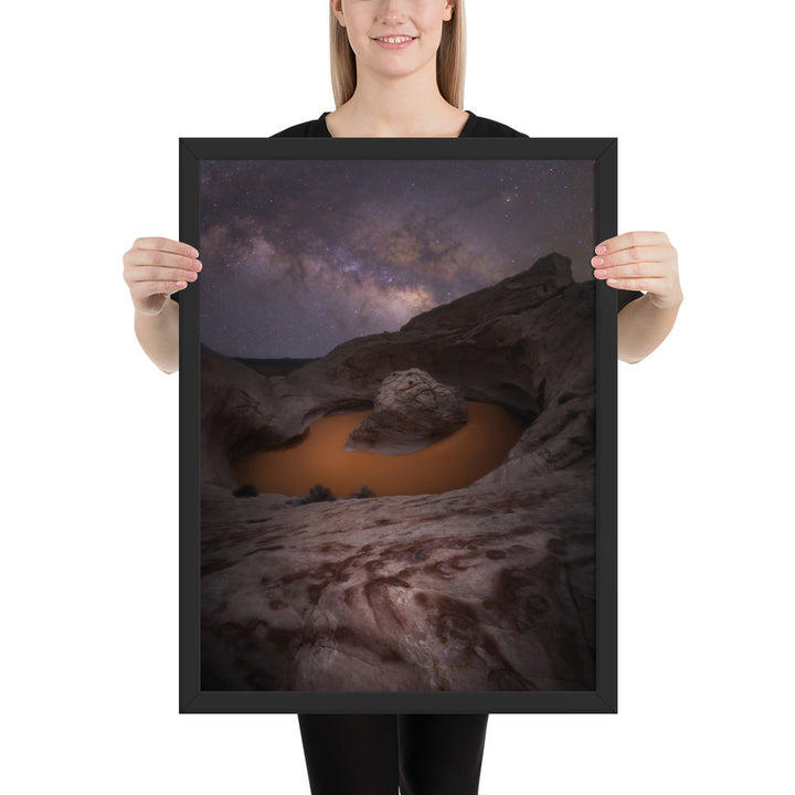 Cosmic Ashtray Night Framed Matte