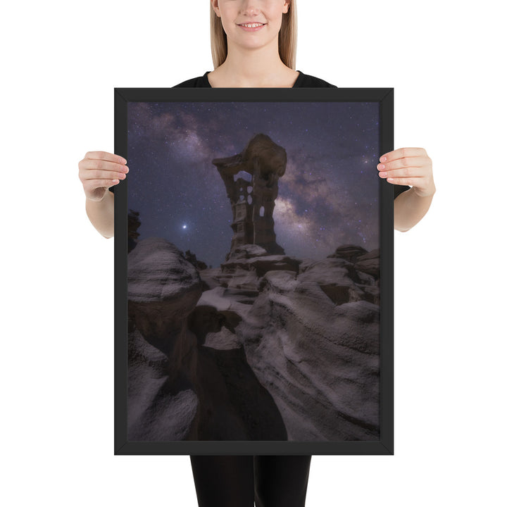 Alien Throne Night Framed Matte