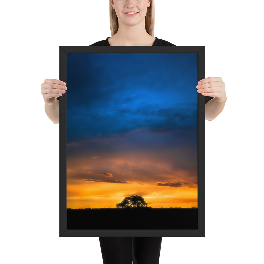 Texas Panhandle Sunset Framed Matte
