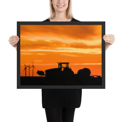 West Texas Tractor Framed Matte