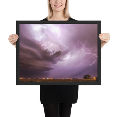 West Texas Lightning Framed Matte