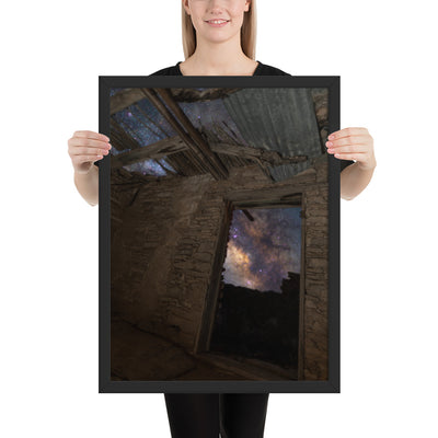Terlingua Ruins Night Framed Matte