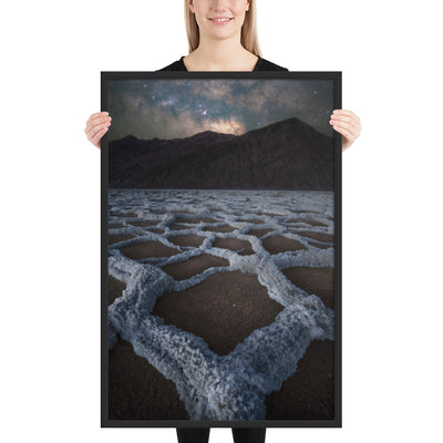 Badwater Basin Nightscape Framed Matte